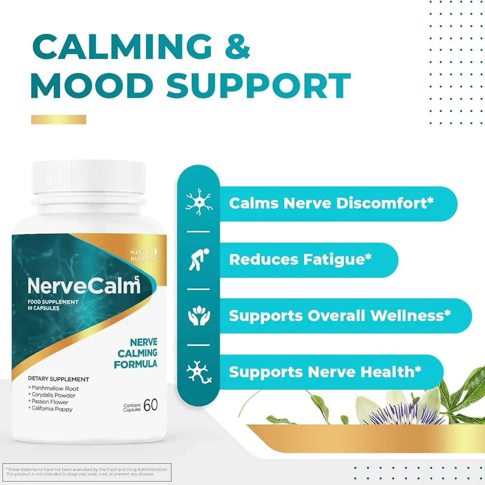 Nerve Calm Supports nerve regeneration and repair.