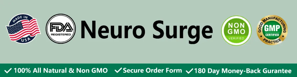 Neuro Surge a unique blend of 20+ ingredients and nutrients backed by clinical research.
