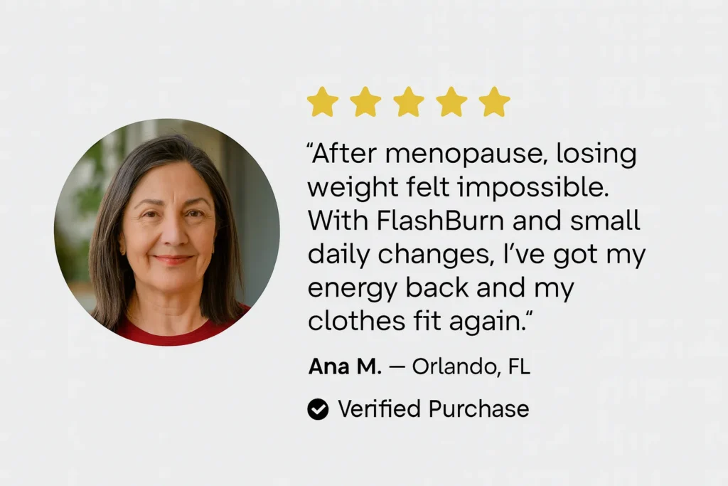 FlashBurn targets the bad bacteria that slow down your metabolism and promotes the growth of good bacteria that burn fat.