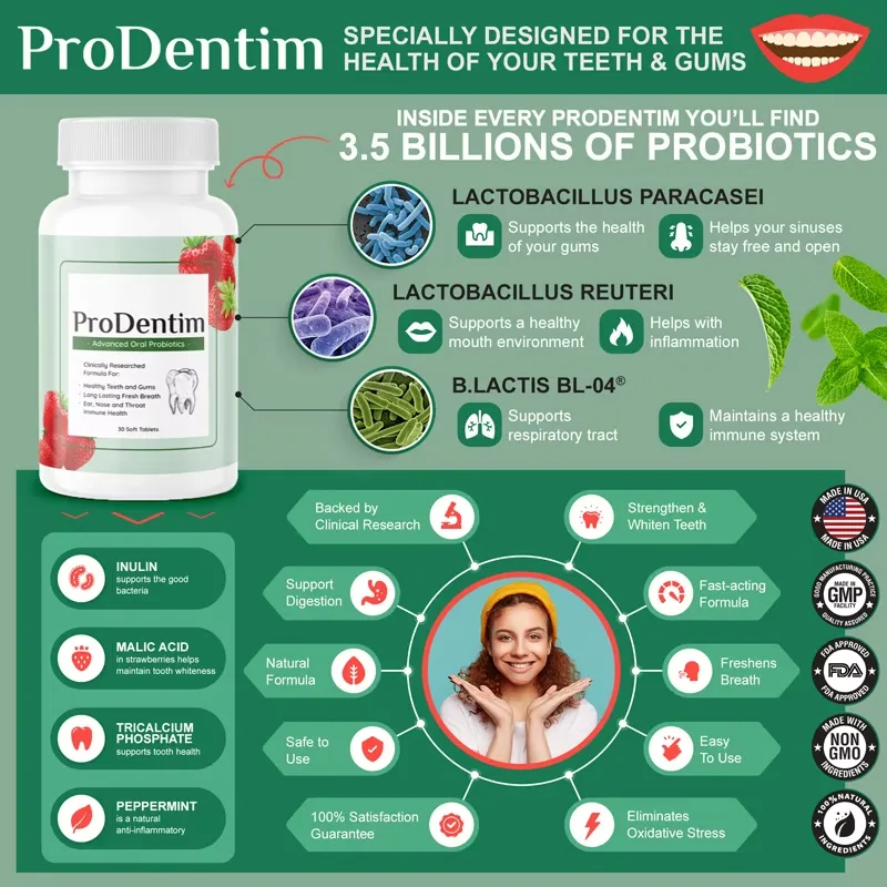 Prodentim Brand New Probiotics Specially Designed For The Health Of Your Teeth And Gums